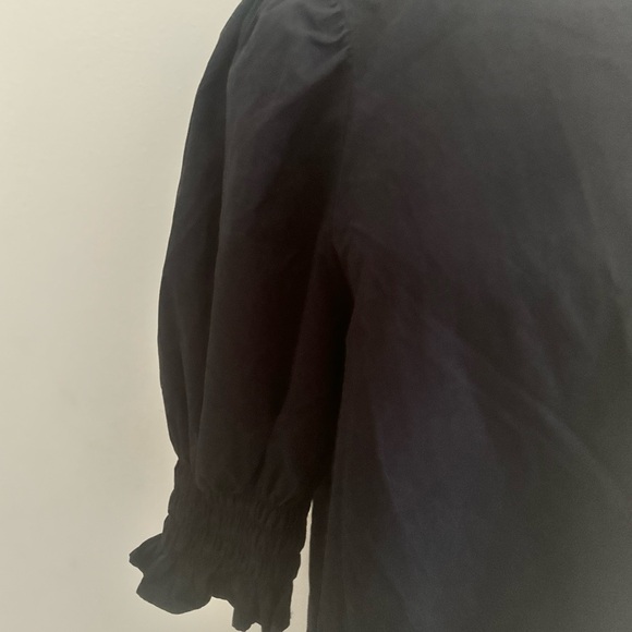 COS Smocked Puff Sleeve Dress Navy - Picture 5 of 6